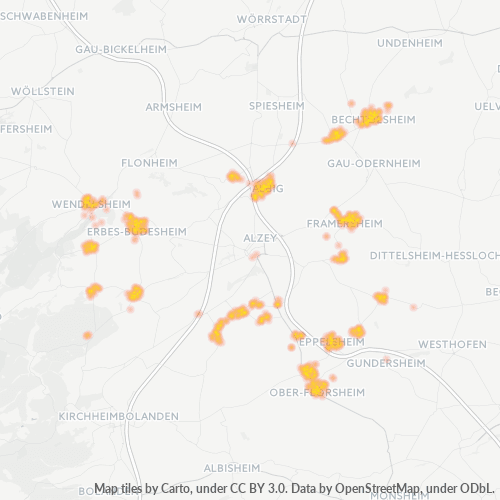 Business Concentration in Postal Code 55234 - Nack, Rhineland-Palatinate
