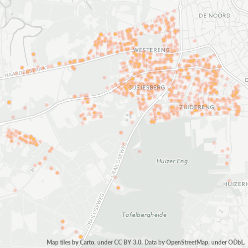 Dami ng Negosyo sa Postal Code 1272 - Huizen, Provincie Noord-Holland