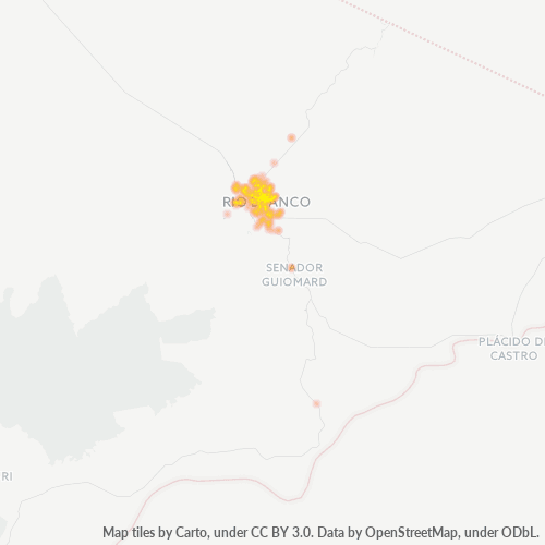 Concentració d'empreses a Codi Postal 69900-000 - Rio Branco, Estat d'Acre