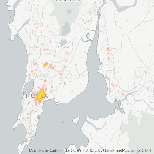 Bedrijfsconcentratie in Postcode 400031 - Wadala, Maharashtra