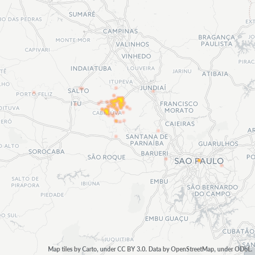Dami ng Negosyo sa Postal Code 13315-000 - Cabreúva, São Paulo
