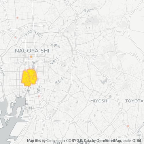 Bedrijfsconcentratie in Postcode 456 - Kitagata, Gifu (prefectuur)