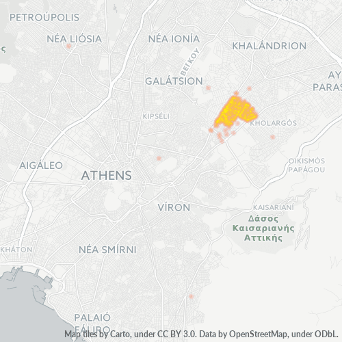Dami ng Negosyo sa Postal Code 154 51 - Psychikó, Attica