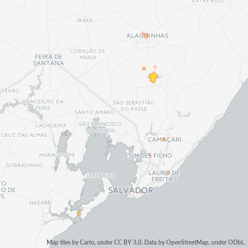 Dami ng Negosyo sa Postal Code 48110-000 - Catu, Bahia