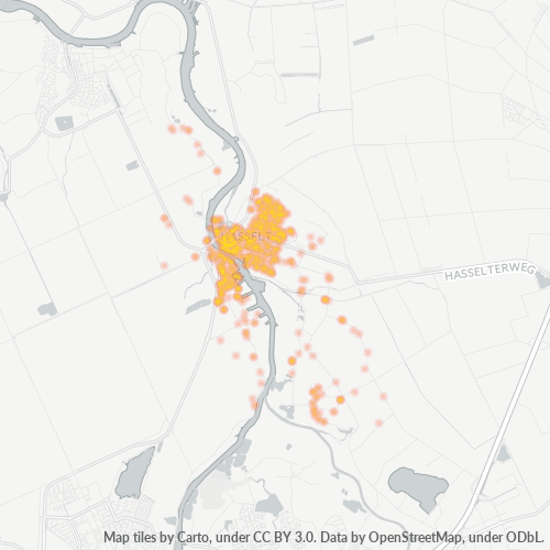 Dami ng Negosyo sa Postal Code 8061 - Hasselt, Provincie Overijssel