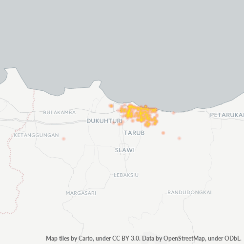 Business Concentration in Postal Code 52181 - Tegal, Central Java