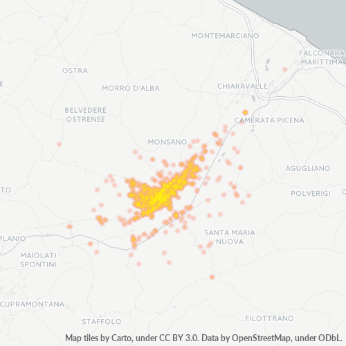 Dami ng Negosyo sa Postal Code 60035 - Jesi, Marche