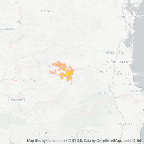 Dami ng Negosyo sa Postal Code 66500 - Mosset, Languedoc-Roussillon