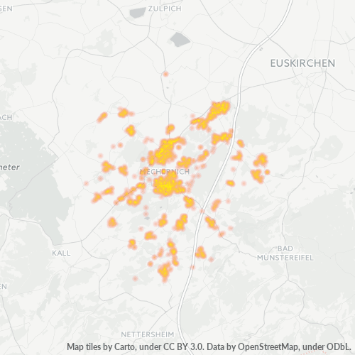 Konsentrasi Bisnis di Kode Pos 53894 - Mechernich, Nordrhein-Westfalen