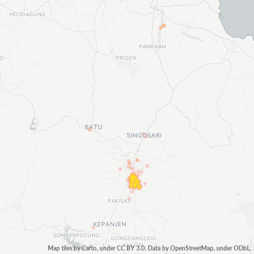 Dami ng Negosyo sa Postal Code 65135 - Malang, Silangang Java