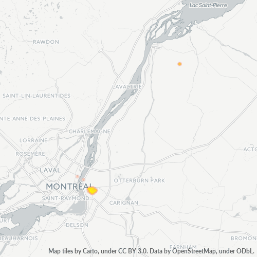 Bedriftskonsentrasjon i Postnummer J4T - Longueuil, Québec
