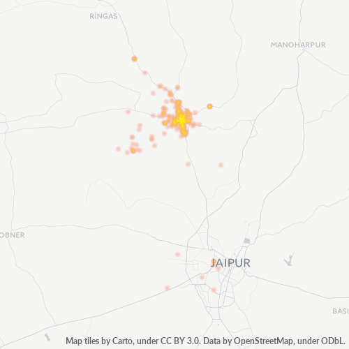 Dami ng Negosyo sa Postal Code 303702 - Jaipur, Rajasthan