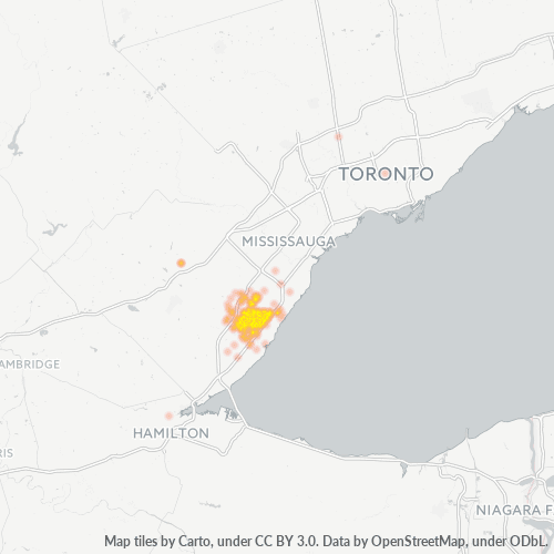 Verksamhetskoncentration i Postnummer L6M - Oakville, Ontario