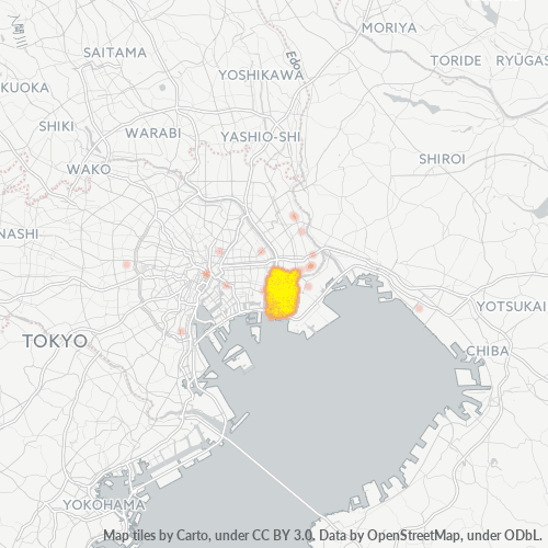 Dami ng Negosyo sa Postal Code 134 - Minamisenju, Tokyo Prefecture