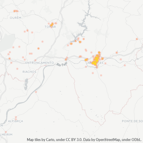 Dami ng Negosyo sa Postal Code 2200 - Distrito de Santarém