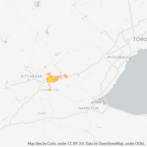 Dami ng Negosyo sa Postal Code N3C - Cambridge, Ontario