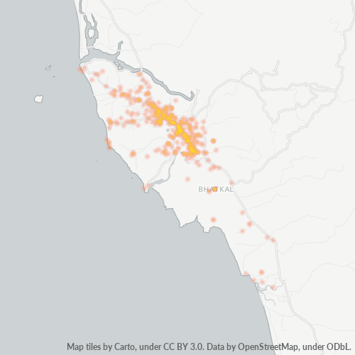 Bedrijfsconcentratie in Postcode 581320 - Bhatkal, Karnataka
