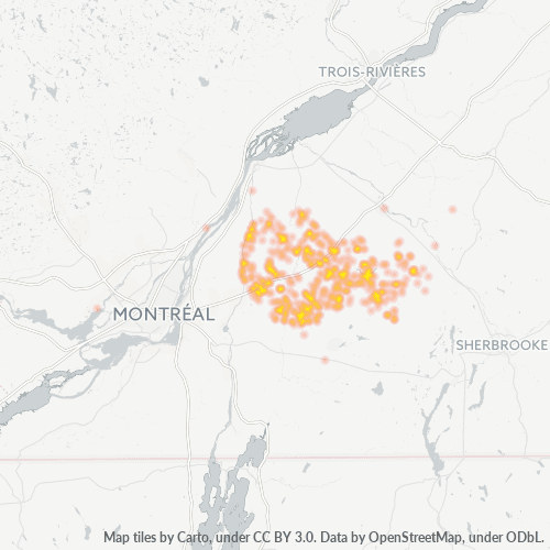 Dami ng Negosyo sa Postal Code J0H - Québec