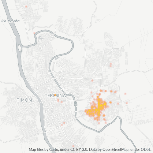 Dami ng Negosyo sa Postal Code 64078-000 - Teresina, Piauí