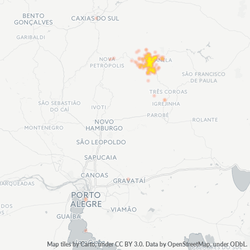 Dami ng Negosyo sa Postal Code 95670-000 - Gramado, Rio Grande do Sul
