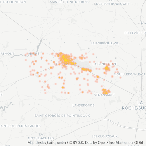 Dami ng Negosyo sa Postal Code 85190 - Beaulieu-sous-la-Roche, Pays de la Loire