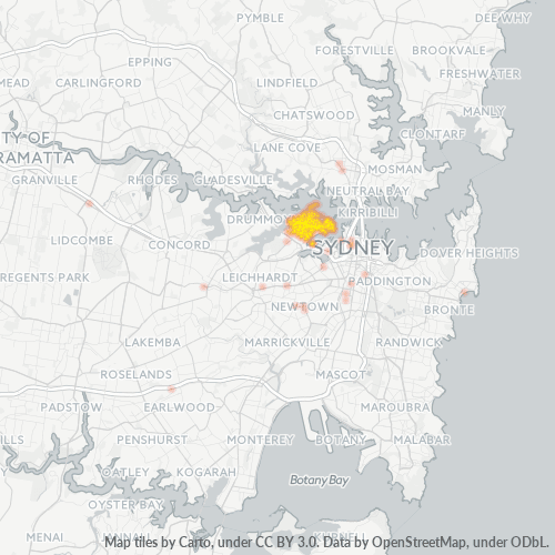 Dami ng Negosyo sa Postal Code 2041 - Balmain, New South Wales