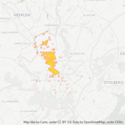 Konsentrasi Perniagaan di Poskod 52072 - Aachen, North Rhine-Westphalia