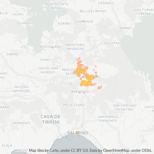 Dami ng Negosyo sa Postal Code 84084 - Salerno, Campania