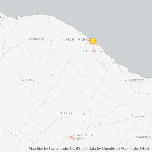 Dami ng Negosyo sa Postal Code 60000-000 - Fortaleza, Ceará