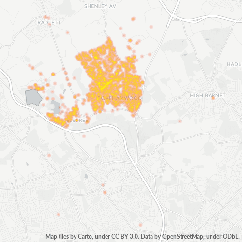 Dami ng Negosyo sa Postal Code WD6 - United Kingdom