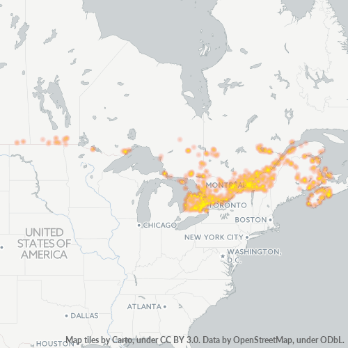 Dami ng Negosyo sa Postal Code B2W - Dartmouth, Nova Scotia