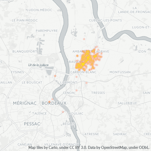 Dami ng Negosyo sa Postal Code 33560 - Sainte-Eulalie, Aquitania