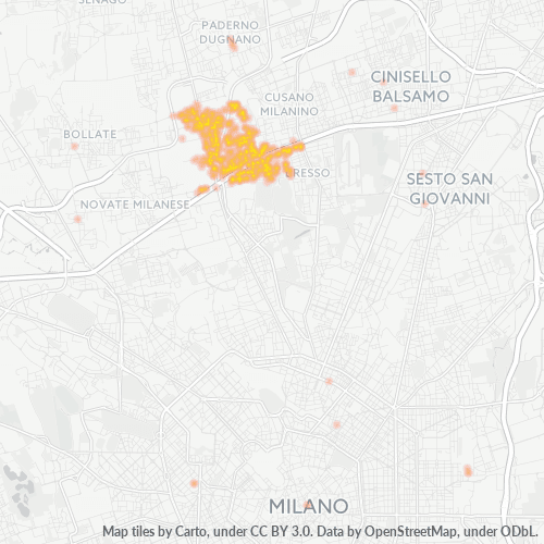 Dami ng Negosyo sa Postal Code 20032 - Lungsod ng Milano, Lombardy