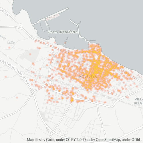Dami ng Negosyo sa Postal Code 70056 - Italya