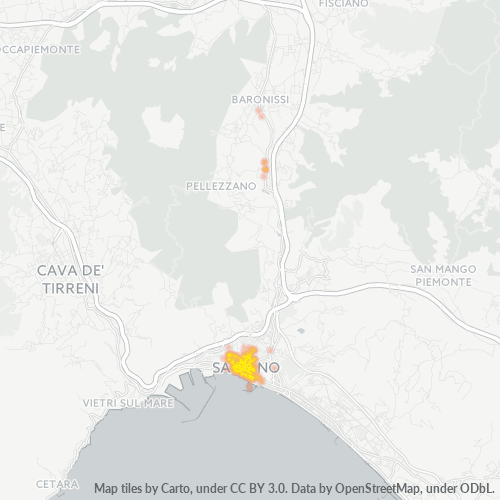 Dami ng Negosyo sa Postal Code 84122 - Salerno, Campania