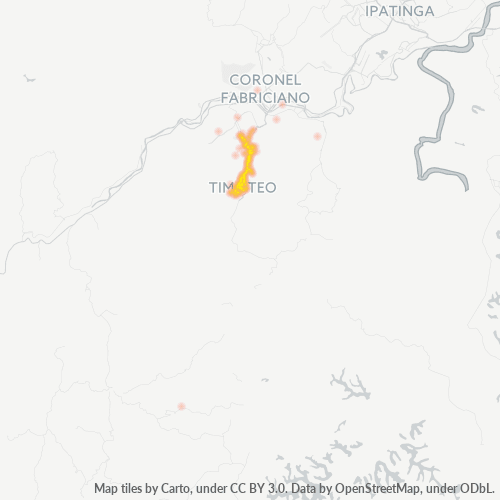 Concentració d'empreses a Codi Postal 35182-000 - Timóteo, Minas Gerais