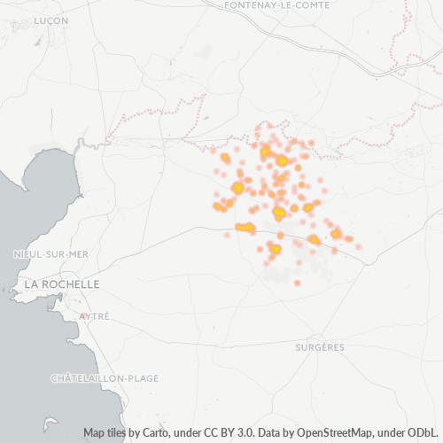 Dami ng Negosyo sa Postal Code 17170 - Cramchaban, Poitou-Charentes