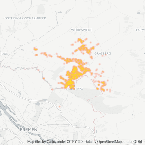 Konsentrasi Bisnis di Kode Pos 28865 - Lilienthal, Niedersachsen