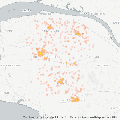 Dami ng Negosyo sa Postal Code 44320 - Frossay, Pays de la Loire