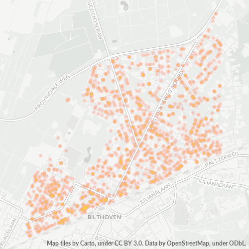 Dami ng Negosyo sa Postal Code 3723 - Bilthoven, Provincie Utrecht