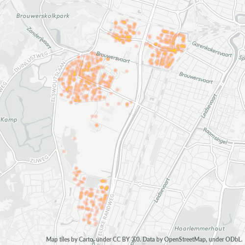 Konsentrasi Bisnis di Kode Pos 2015 - Haarlem, Holland Utara