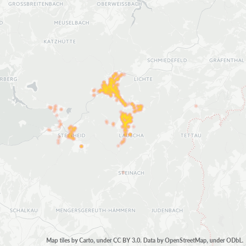 Business Concentration in Postal Code 98724 - Lauscha, Thuringia