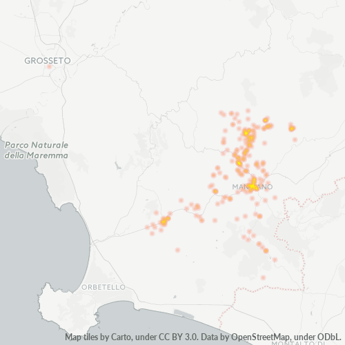 Dami ng Negosyo sa Postal Code 58014 - Italya