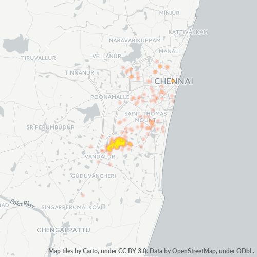 Dami ng Negosyo sa Postal Code 600059 - Tambaram, State of Tamil Nādu