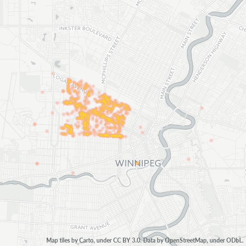 Dami ng Negosyo sa Postal Code R3E - Winnipeg, Manitoba