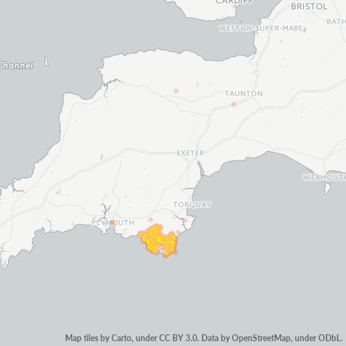 Dami ng Negosyo sa Postal Code TQ7 - United Kingdom