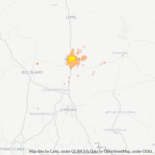 Dami ng Negosyo sa Postal Code 13600-000 - Araras, São Paulo