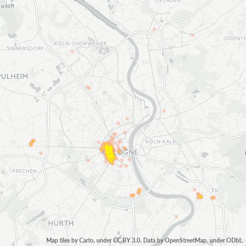 Business Concentration in Postal Code 50674 - Cologne, North Rhine-Westphalia