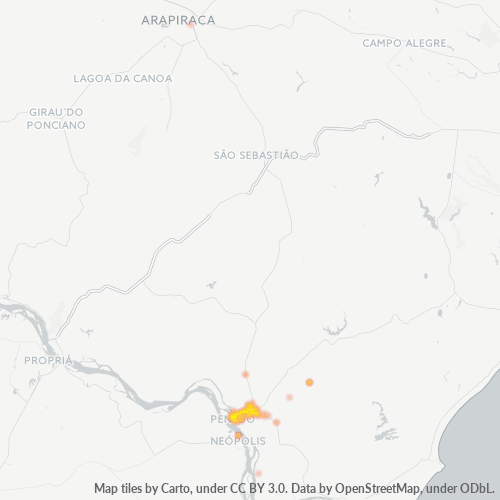 Dami ng Negosyo sa Postal Code 57200-000 - Penedo, Alagoas
