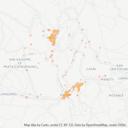 Dami ng Negosyo sa Postal Code 03029 - Castelmassimo, Lazio